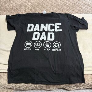 Port and Company Black 'Dance Dad' Tee Sz XL